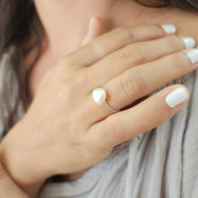 Load image into Gallery viewer, READY TO SHIP Fiji Keshi Pearl Ring - 925 Sterling Silver FJD$