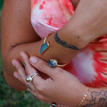 Load image into Gallery viewer, READY TO SHIP Fiji Saltwater Pearl Double Band Ring - 925 Sterling Silver FJD$