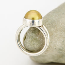 Load image into Gallery viewer, READY TO SHIP Fiji Saltwater Pearl Double Band Ring - 925 Sterling Silver FJD$