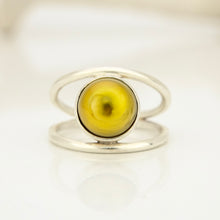 Load image into Gallery viewer, READY TO SHIP Fiji Saltwater Pearl Double Band Ring - 925 Sterling Silver FJD$