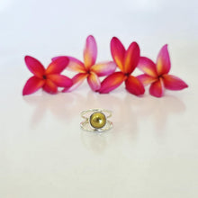 Load image into Gallery viewer, READY TO SHIP Fiji Saltwater Pearl Double Band Ring - 925 Sterling Silver FJD$