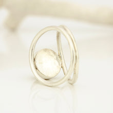 Load image into Gallery viewer, READY TO SHIP Fiji Saltwater Pearl Double Band Ring - 925 Sterling Silver FJD$