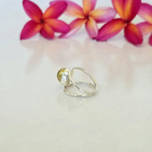 Load image into Gallery viewer, READY TO SHIP Fiji Saltwater Pearl Double Band Ring - 925 Sterling Silver FJD$