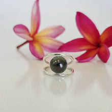 Load image into Gallery viewer, READY TO SHIP Fiji Saltwater Pearl Double Band Ring - 925 Sterling Silver FJD$