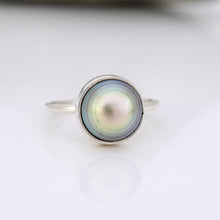 Load image into Gallery viewer, READY TO SHIP Civa Fiji Bezel Set Pearl Ring - 925 Sterling Silver FJD$