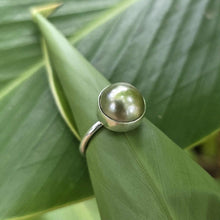 Load image into Gallery viewer, READY TO SHIP Civa Fiji Bezel Set Pearl Ring - 925 Sterling Silver FJD$