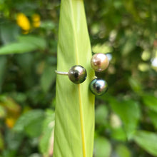 Load image into Gallery viewer, READY TO SHIP Civa Fiji Saltwater Pearl Trio Ring - 925 Sterling Silver FJD$