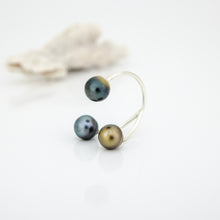Load image into Gallery viewer, READY TO SHIP Civa Fiji Saltwater Pearl Trio Ring - 925 Sterling Silver FJD$