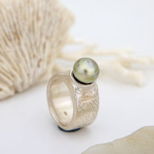 Load image into Gallery viewer, CONTACT US TO RECREATE THIS SOLD OUT STYLE Unisex Fiji Saltwater Pearl Ring - 925 Sterling Silver FJD$