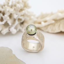 Load image into Gallery viewer, CONTACT US TO RECREATE THIS SOLD OUT STYLE Unisex Fiji Saltwater Pearl Ring - 925 Sterling Silver FJD$