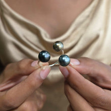 Load image into Gallery viewer, READY TO SHIP Civa Fiji Saltwater Pearl Trio Ring - 925 Sterling Silver FJD$