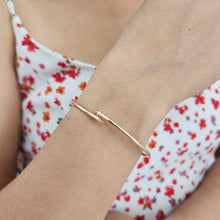 Load image into Gallery viewer, CUSTOM Pearl Bangle Setting - 14k Gold Fill