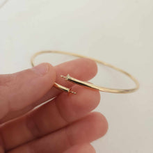 Load image into Gallery viewer, CUSTOM Pearl Bangle Setting - 14k Gold Fill