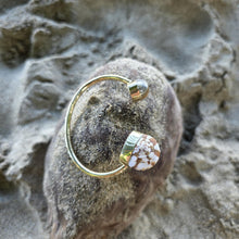 Load image into Gallery viewer, READY TO SHIP Civa Fiji Saltwater Bezel Set Pearl & Shell Cuff - 14k Gold Fill FJD$