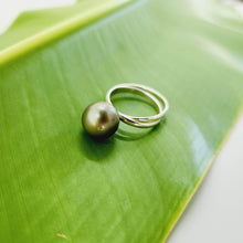 Load image into Gallery viewer, READY TO SHIP - Civa Fiji Saltwater Pearl Ring with Grade Certificate #2168 - 925 Sterling Silver FJD$ - Adorn Pacific - Rings