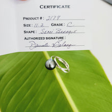 Load image into Gallery viewer, READY TO SHIP - Civa Fiji Saltwater Pearl Ring with Grade Certificate #2177 - 925 Sterling Silver FJD$ - Adorn Pacific - Rings