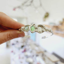 Load image into Gallery viewer, READY TO SHIP Free Flow Seaglass Bangle - 925 Sterling Silver FJD$ - Adorn Pacific - All Products