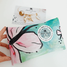 Load image into Gallery viewer, CONTACT US TO RECREATE THIS SOLD OUT STYLE Adorn Pacific x Hot Glass Earrings with Monstera Mother of Pearl Shell- FJD$ - Adorn Pacific - Earrings