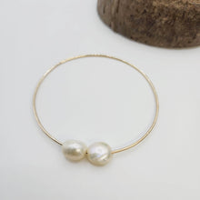 Load image into Gallery viewer, READY TO SHIP Freshwater Pearl Bangle - 14k Gold Fill FJD$ - Adorn Pacific - All Products