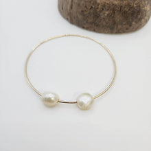 Load image into Gallery viewer, READY TO SHIP Freshwater Pearl Bangle - 14k Gold Fill FJD$ - Adorn Pacific - All Products