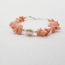 Load image into Gallery viewer, READY TO SHIP Freshwater Pearl Pink Coral Bracelet - FJD$ - Adorn Pacific - All Products