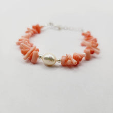 Load image into Gallery viewer, READY TO SHIP Freshwater Pearl Pink Coral Bracelet - FJD$ - Adorn Pacific - All Products