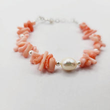 Load image into Gallery viewer, READY TO SHIP Freshwater Pearl Pink Coral Bracelet - FJD$ - Adorn Pacific - All Products