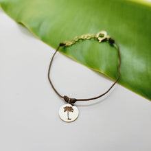 Load image into Gallery viewer, READY TO SHIP Palm Tree Charm Bracelet - 14k Gold Fill FJD$ - Adorn Pacific - All Products