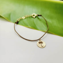 Load image into Gallery viewer, READY TO SHIP Palm Tree Charm Bracelet - 14k Gold Fill FJD$ - Adorn Pacific - All Products