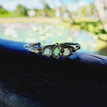 Load image into Gallery viewer, READY TO SHIP Free Flow Seaglass Bangle - 925 Sterling Silver FJD$