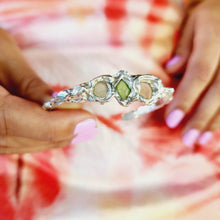 Load image into Gallery viewer, READY TO SHIP Free Flow Seaglass Bangle - 925 Sterling Silver FJD$