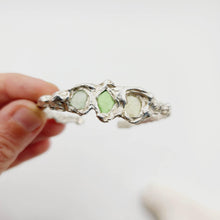 Load image into Gallery viewer, READY TO SHIP Free Flow Seaglass Bangle - 925 Sterling Silver FJD$ - Adorn Pacific - All Products