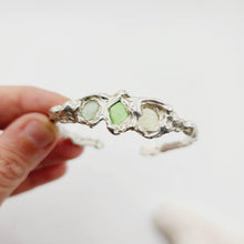 Load image into Gallery viewer, READY TO SHIP Free Flow Seaglass Bangle - 925 Sterling Silver FJD$ - Adorn Pacific - All Products