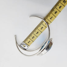 Load image into Gallery viewer, READY TO SHIP Adorn Pacific x Hot Glass Blue Bezel Set Cuff - 925 Sterling Silver FJD$ - Adorn Pacific - Bracelets