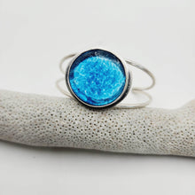 Load image into Gallery viewer, READY TO SHIP Adorn Pacific x Hot Glass Blue Bezel Set Cuff - 925 Sterling Silver FJD$ - Adorn Pacific - Bracelets
