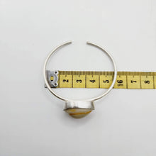 Load image into Gallery viewer, READY TO SHIP Bezel Set Shell Bangle Cuff - 925 Sterling Silver FJD$ - Adorn Pacific - All Products
