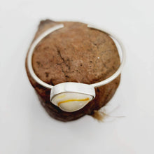Load image into Gallery viewer, READY TO SHIP Bezel Set Shell Bangle Cuff - 925 Sterling Silver FJD$ - Adorn Pacific - All Products
