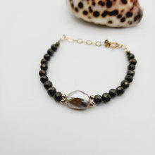 Load image into Gallery viewer, READY TO SHIP Civa Fiji Saltwater Pearl & Natural Stone Bracelet - 14k Gold Fill FJD$ - Adorn Pacific - All Products