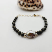Load image into Gallery viewer, READY TO SHIP Civa Fiji Saltwater Pearl & Natural Stone Bracelet - 14k Gold Fill FJD$ - Adorn Pacific - All Products