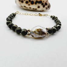 Load image into Gallery viewer, READY TO SHIP Civa Fiji Saltwater Pearl & Natural Stone Bracelet - 14k Gold Fill FJD$ - Adorn Pacific - All Products