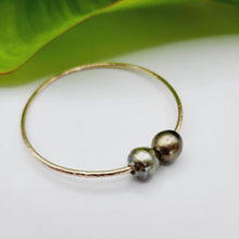 Load image into Gallery viewer, READY TO SHIP Civa Fiji Saltwater Pearl Bangle - 14k Gold Fill FJD$ - Adorn Pacific - All Products