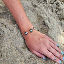 Load image into Gallery viewer, READY TO SHIP Civa Fiji Triple Saltwater Pearl Bracelet - 14k Gold Fill FJD$ - Adorn Pacific - All Products
