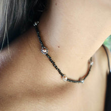 Load image into Gallery viewer, READY TO SHIP Daisy Choker Necklace - Glass Beads & 925 Sterling Silver FJD$ - Adorn Pacific - Necklaces