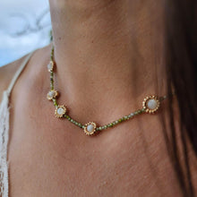 Load image into Gallery viewer, CONTACT US TO RECREATE THIS SOLD OUT STYLE Daisy Choker Necklace - Glass Beads & 14k Gold Fill FJD$ - Adorn Pacific - Necklaces