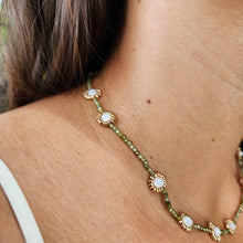 Load image into Gallery viewer, CONTACT US TO RECREATE THIS SOLD OUT STYLE Daisy Choker Necklace - Glass Beads & 14k Gold Fill FJD$ - Adorn Pacific - Necklaces