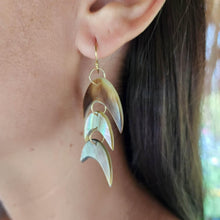 Load image into Gallery viewer, READY TO SHIP Mother of Pearl Fishtail Earrings - 14k Gold Fill FJD$ - Adorn Pacific - Earrings