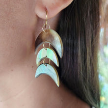 Load image into Gallery viewer, READY TO SHIP Mother of Pearl Fishtail Earrings - 14k Gold Fill FJD$ - Adorn Pacific - Earrings