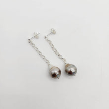 Load image into Gallery viewer, READY TO SHIP - Saltwater Pearl Stud Drop Earrings - 925 Sterling Silver FJD$ - Adorn Pacific - Earrings
