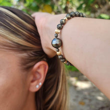Load image into Gallery viewer, CONTACT US TO RECREATE THIS SOLD OUT STYLE Civa Fiji Saltwater Pearl & Natural Stone Bracelet - 14k Gold Fill & 14k Solid Gold FJD$ - Adorn Pacific - All Products