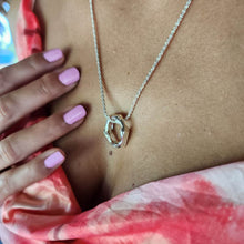 Load image into Gallery viewer, READY TO SHIP Free Flow Circle Necklace - 925 Sterling Silver FJD$